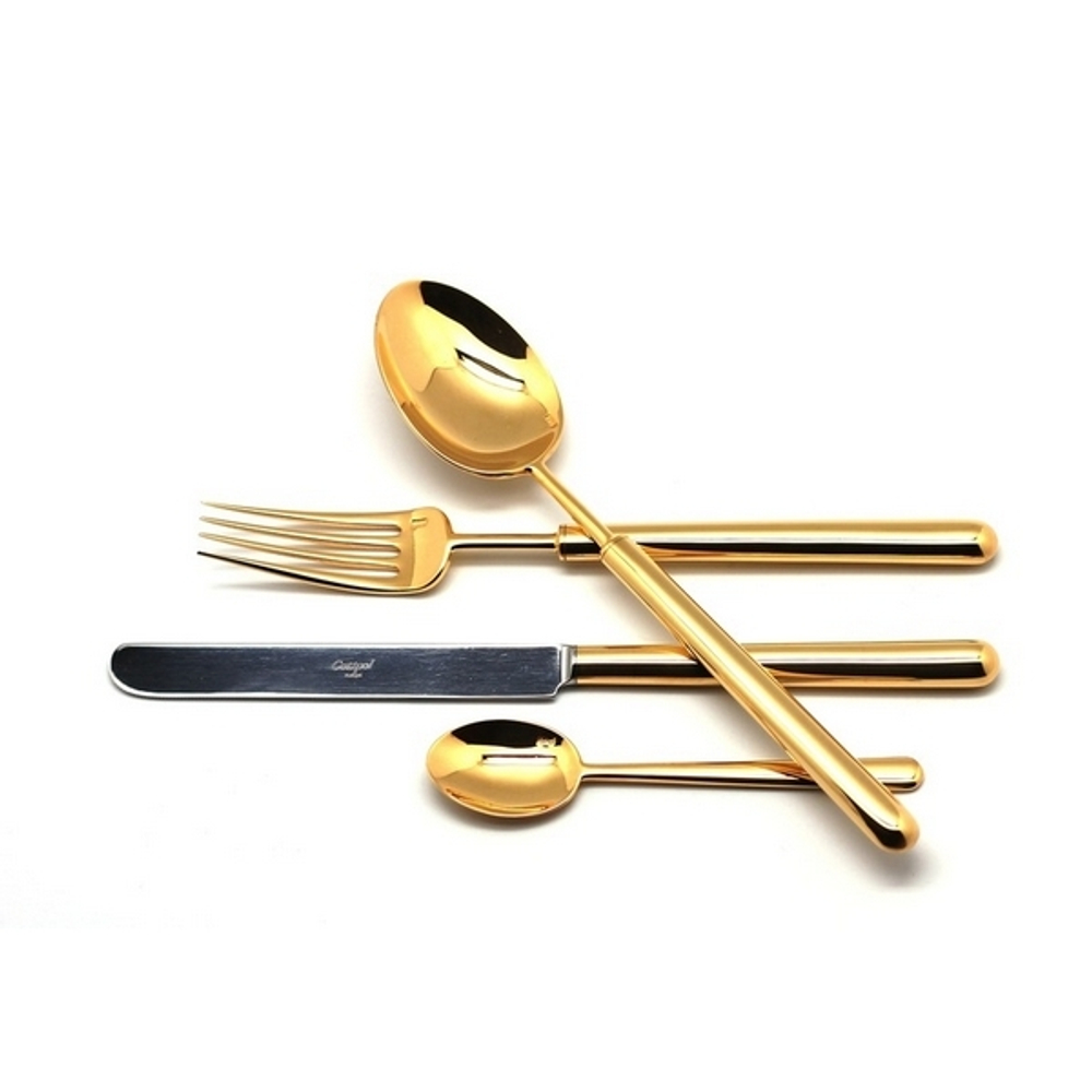 Набор столовых приборов на 6 персон 24 предмета Cutipol Bali Gold общий вид