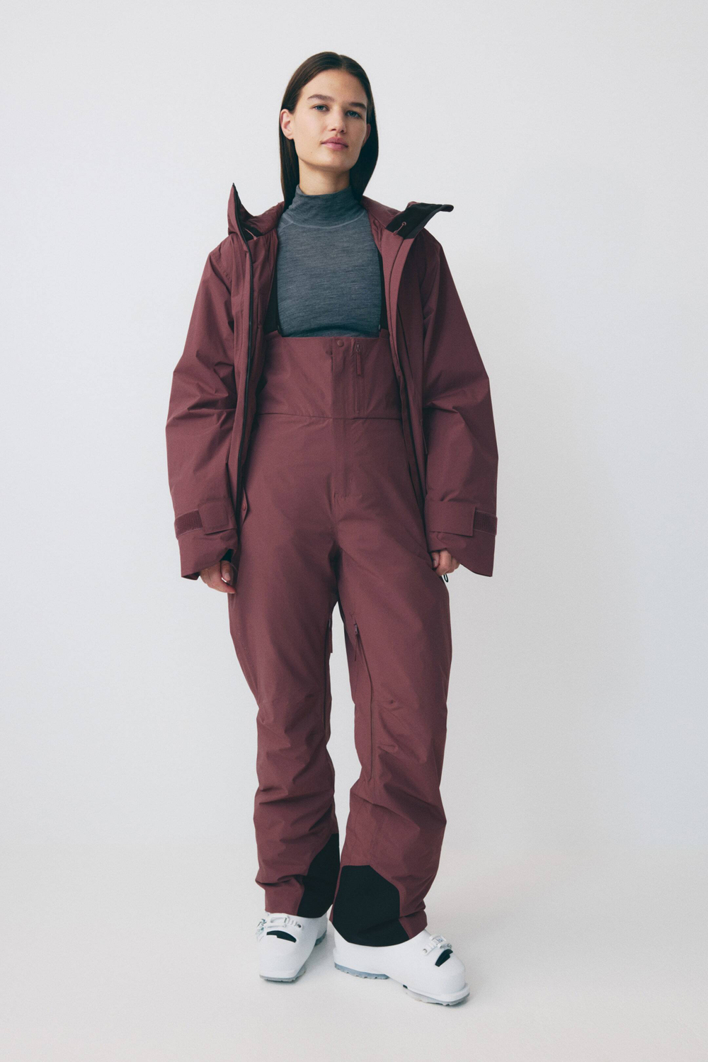 H&M Лыжные штаны ThermoMove™, бордовый