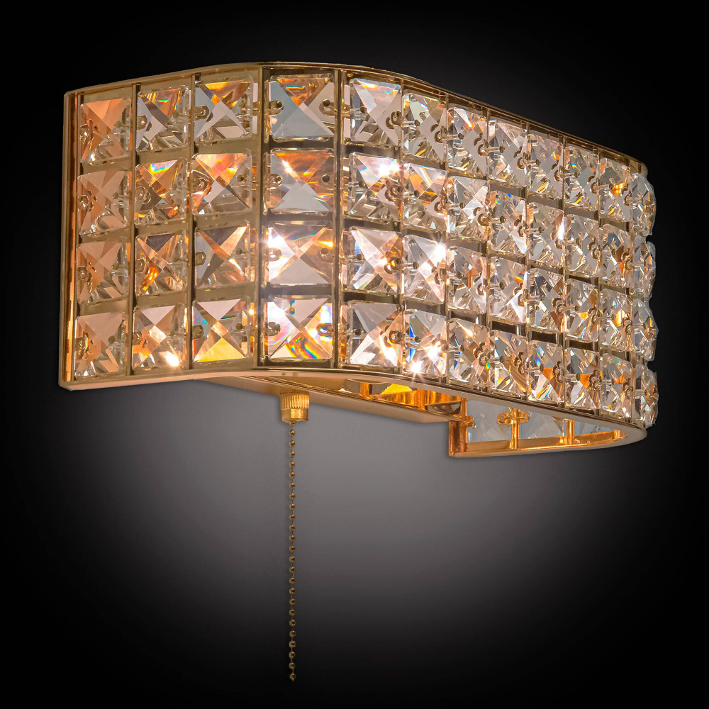 Citilux Портал CL324402 Бра хрустальное с выключателем Золото