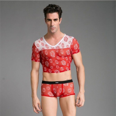 Мужской топик красный Miboer Red