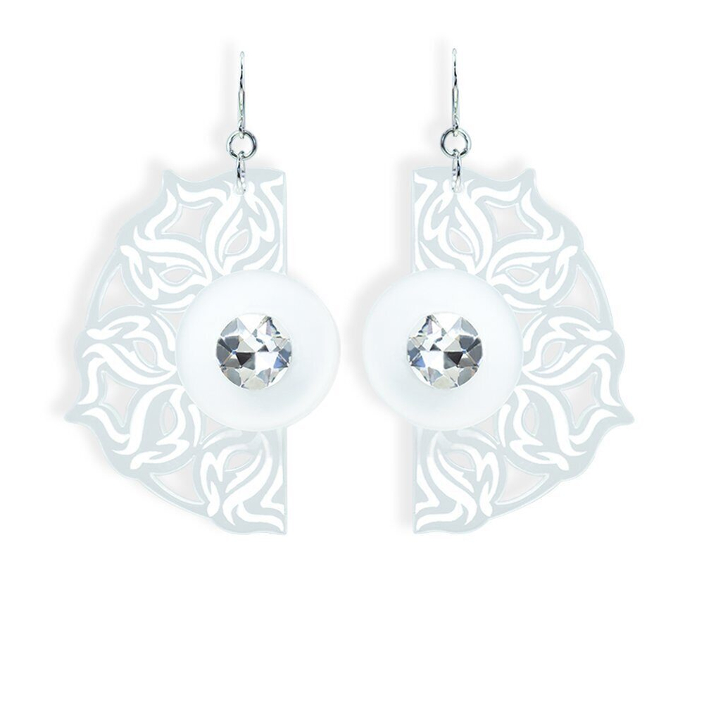 Серьги из акрила. Замок петля.