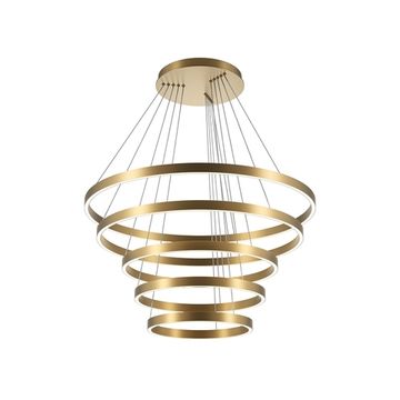 Подвесной светодиодный светильник 173W 2600К/3500К MOD058PL-L200BSK латунь Rim Maytoni