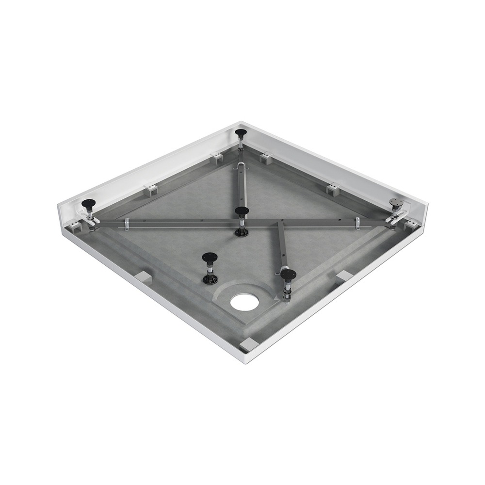 Поддон квадрат  1,0*1,0*0,025 "Universal"акрил d 90 (каркас+экран) выс.14 см