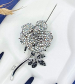 БРОШЬ"Веточка Розы"