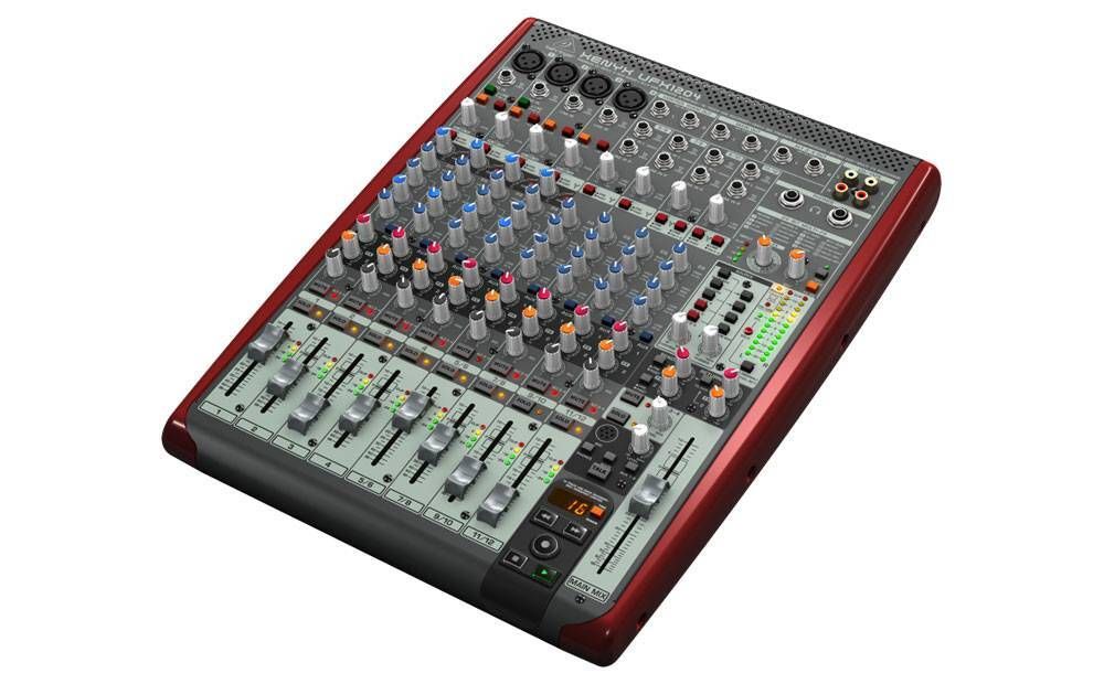 BEHRINGER UFX1204, микшер, USB/Firewire интерфейс (16 in, 4 out), 12 входов, 4 шины, процессор эффектов, 16-канальный рекордер