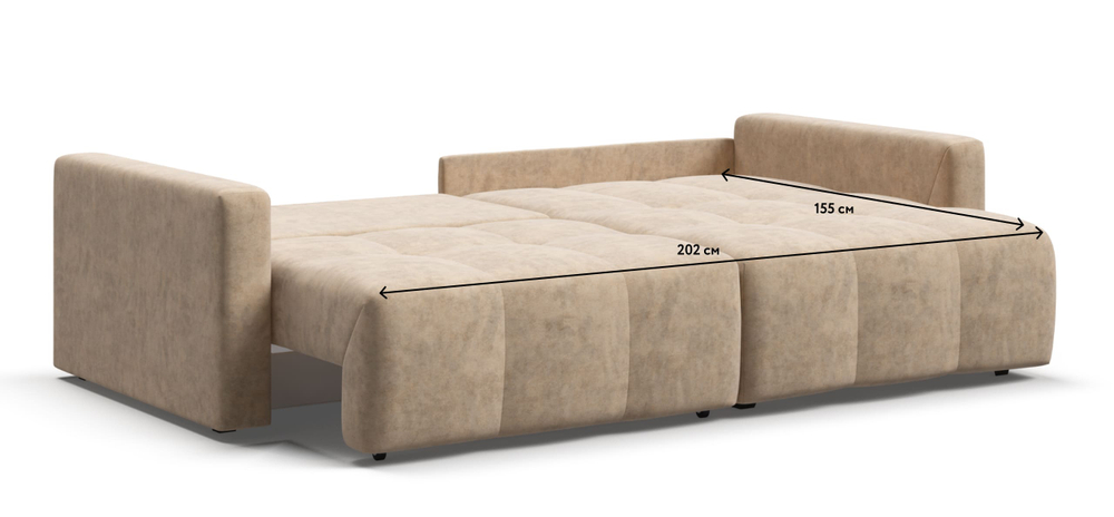 Угловой диван Босс Тренд Велюр Роял шампань