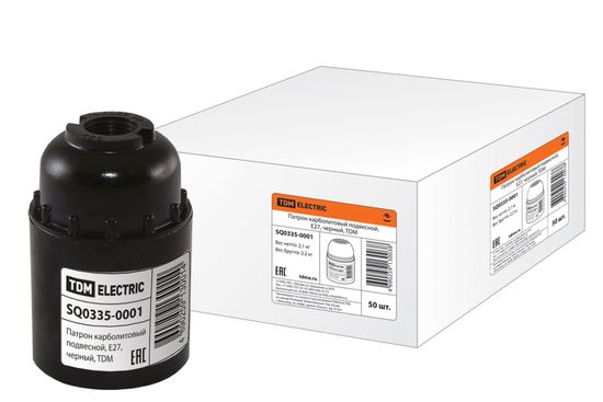 Патрон E27 карболитовый подвесной