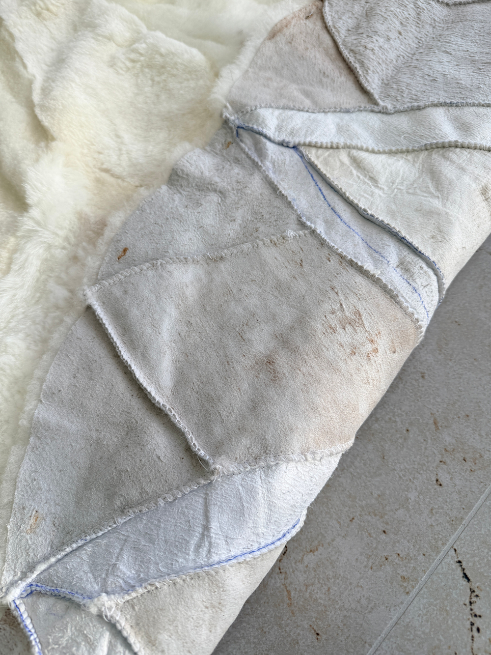 Ковер шкура натуральная овчина меховой