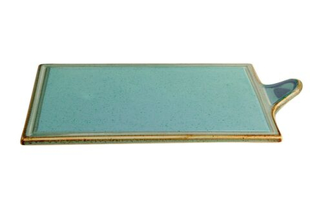 Блюдо для сыра 21*30 см (L с ручкой 34 см) фарфор цвет голубой