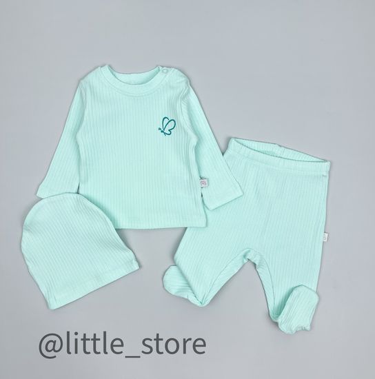 Комплект "Original" из фактурного хлопка, Ментол