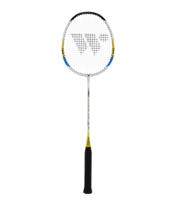 Набор для бадминтона Alumtec 502, 2 ракетки, 2 волана, синий/желтый