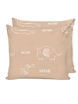 Наволочка комплект 2шт Сказка "Safari (компаньон)" 70х70 см, перкаль