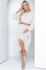 Платье Эмили хит (гофре, ваниль) Diolche