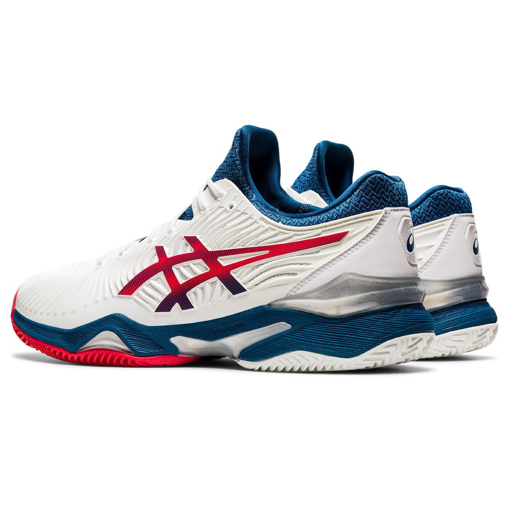 Мужские кроссовки теннисные Asics Court FF 2 Clay - white/mako blue