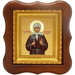 Александра Хворостянникова преподобномученица послушница. Икона на холсте.