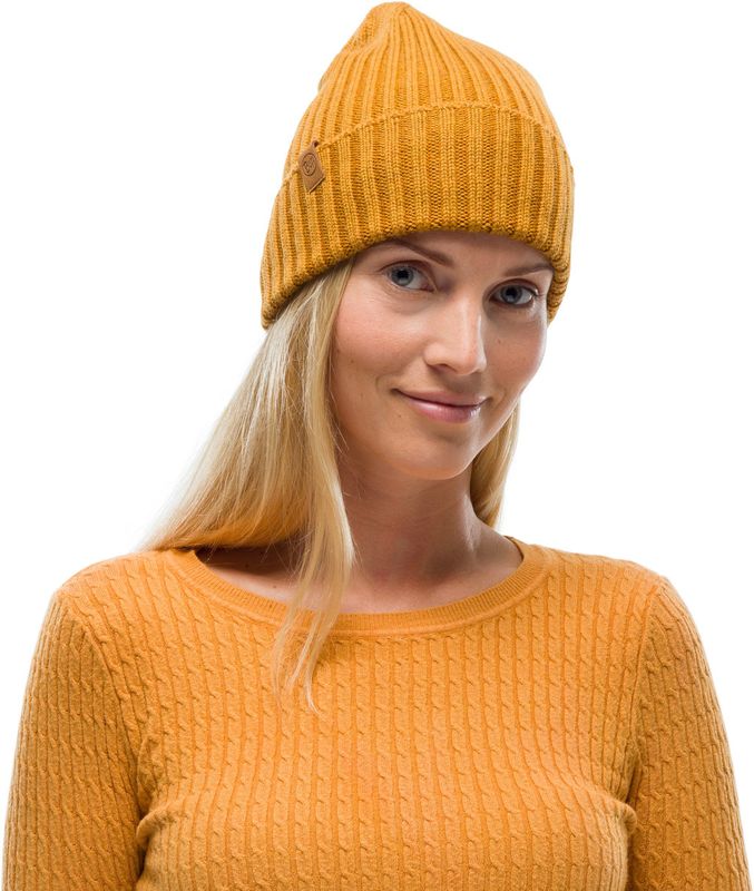 Вязаная шерстяная шапка Buff Hat Wool Knitted Norval Mustard Фото 1