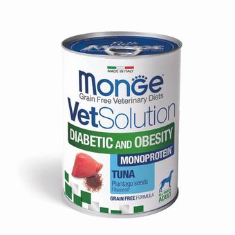 Влажный корм диетический Monge VetSolution Dog Diabetic and Obesity Диабетик и Обесити для собак при сахарном диабете и лишнем весе 400 г