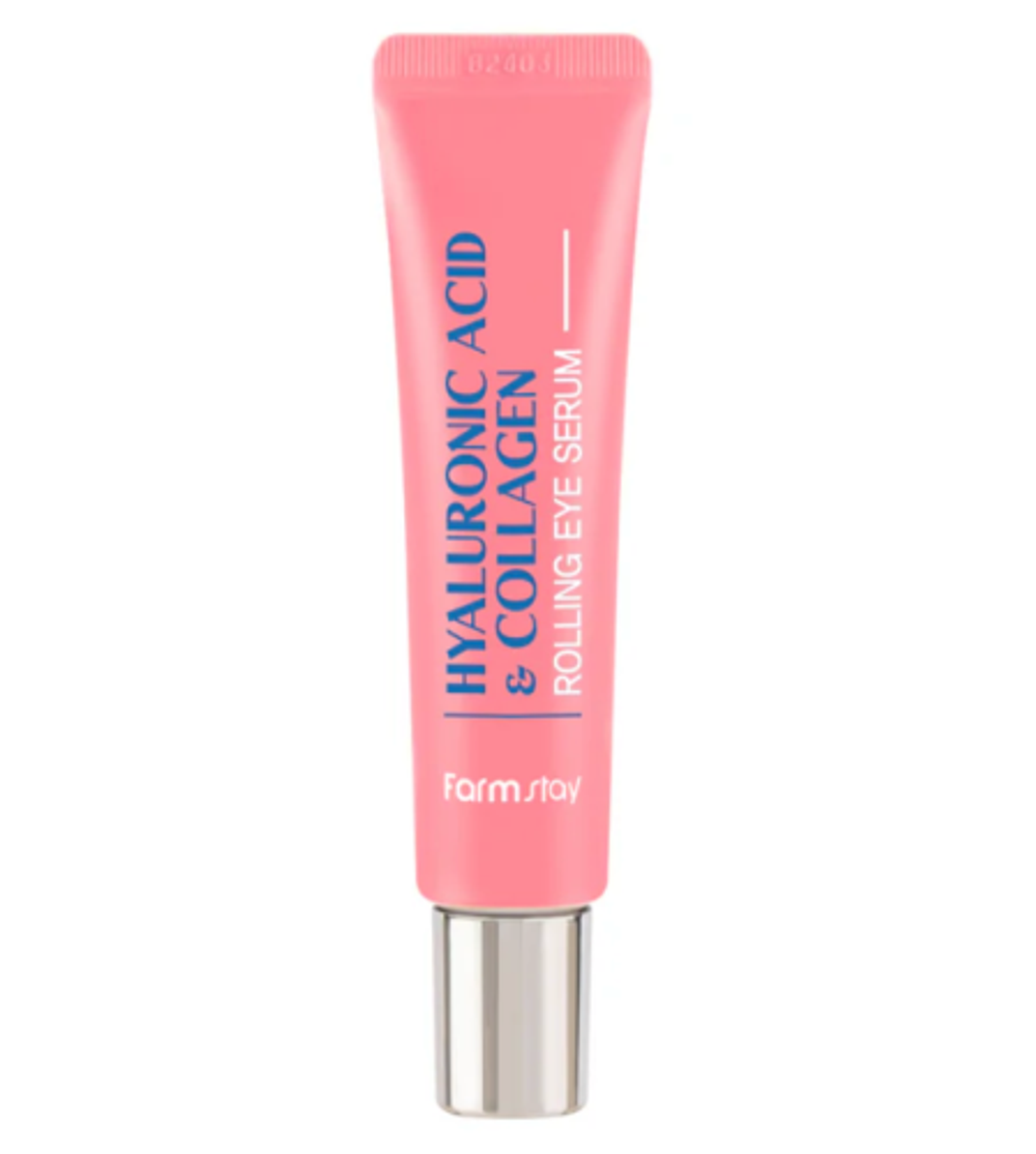 Сыворотка-роллер для век с гиалуроновой кислотой FARMSTAY Hyaluronic Acid&Collagen Rolling Eye 25 мл