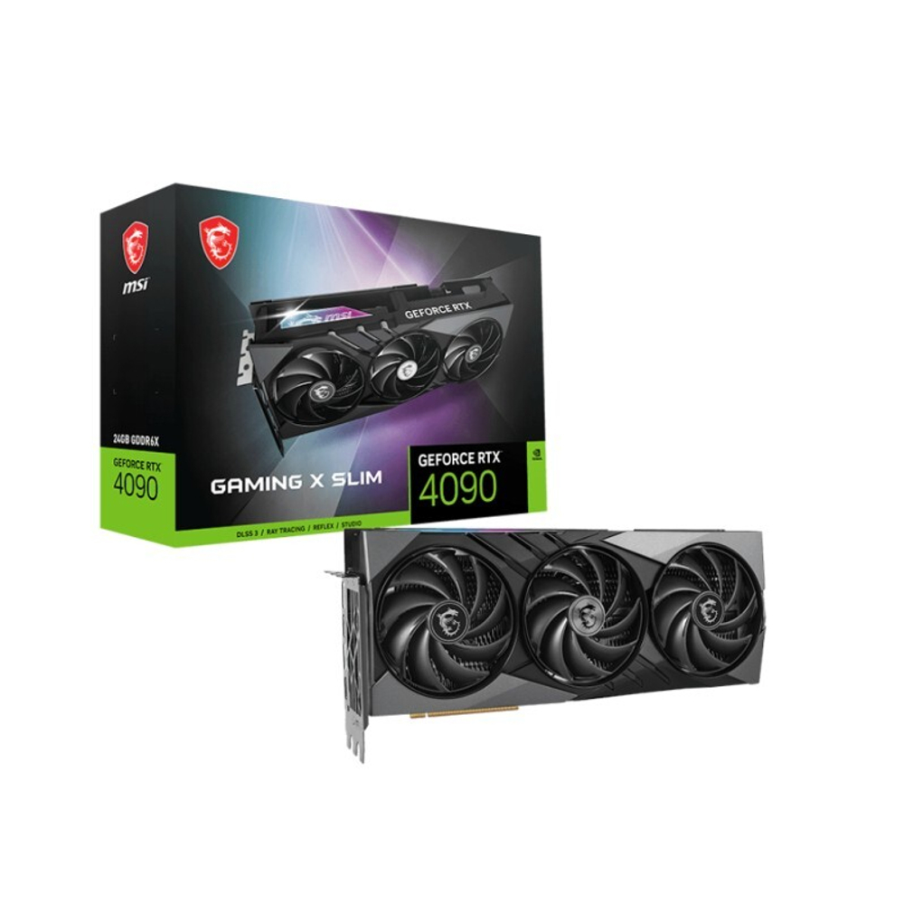 Видеокарта MSI GeForce RTX 4090 GAMING X SLIM 24G GDDR6X 384-bit, 2610 MHz