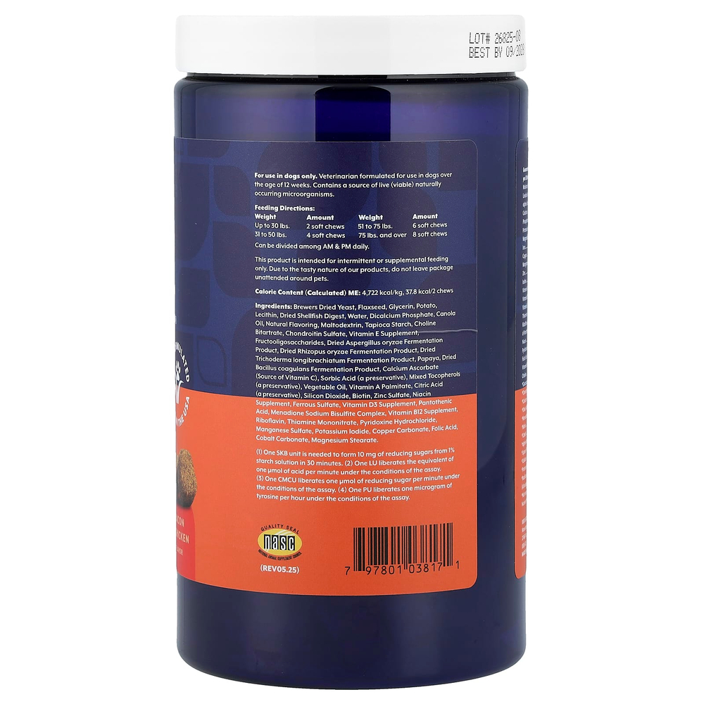 NaturVet, мультивитамины для ежедневного приема, «4 в 1», для собак, бекон и курица, 120 жевательных таблеток, 480 г (16,9 унции)