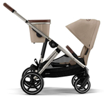 Прогулочная коляска Cybex Gazelle S TPE Almond Beige с корзиной и дождевиком