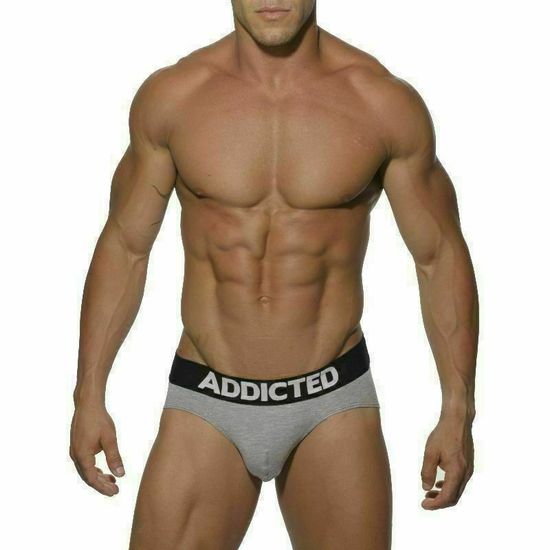 Мужские трусы слипы серые Addicted Essential Mini Brief Grey