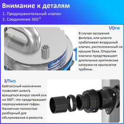 Промышленный пылесос Kardv SK-610, 80л, 380В, 2.2кВт