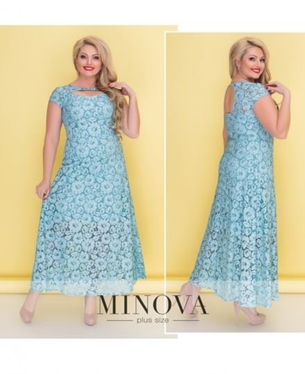 Платье 00275-голубой Minova Фото 1