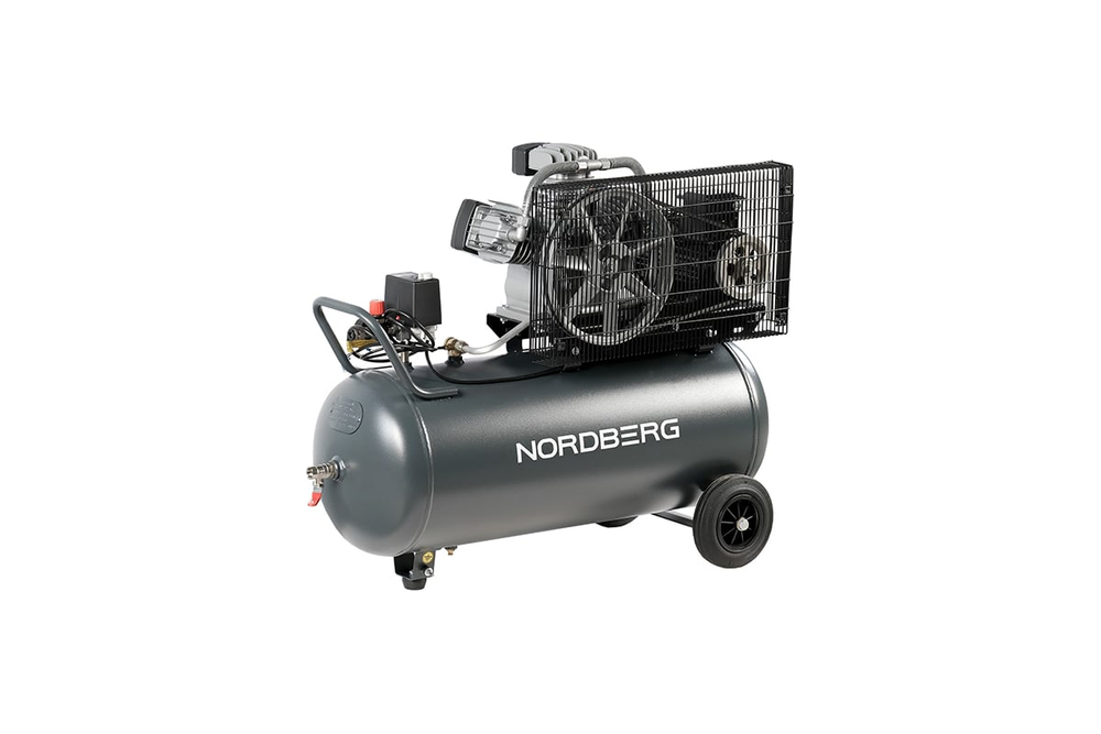 Компрессор поршневой с ременной передачей 380В, ресив. 100л, 580л/мин NORDBERG NCP100/580