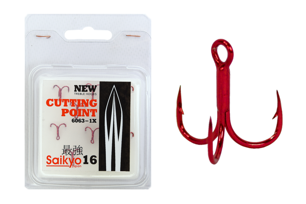 Крючки Saikyo тройн.6063-1X-CP  R  №16 (10шт)