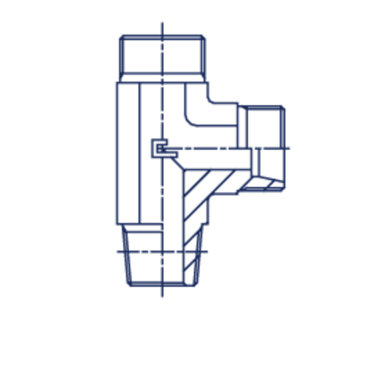 Штуцер FLC DS12 NPT3/8" (корпус) CAST