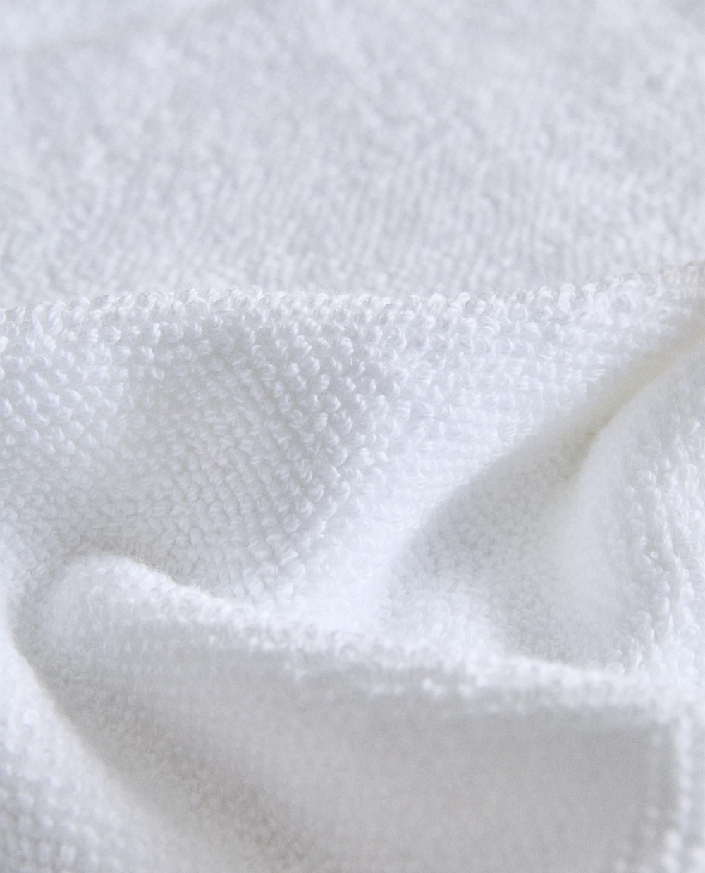 Zara Home - Хлопковое банное полотенце с рисовой строчкой, белый, 30х50 см