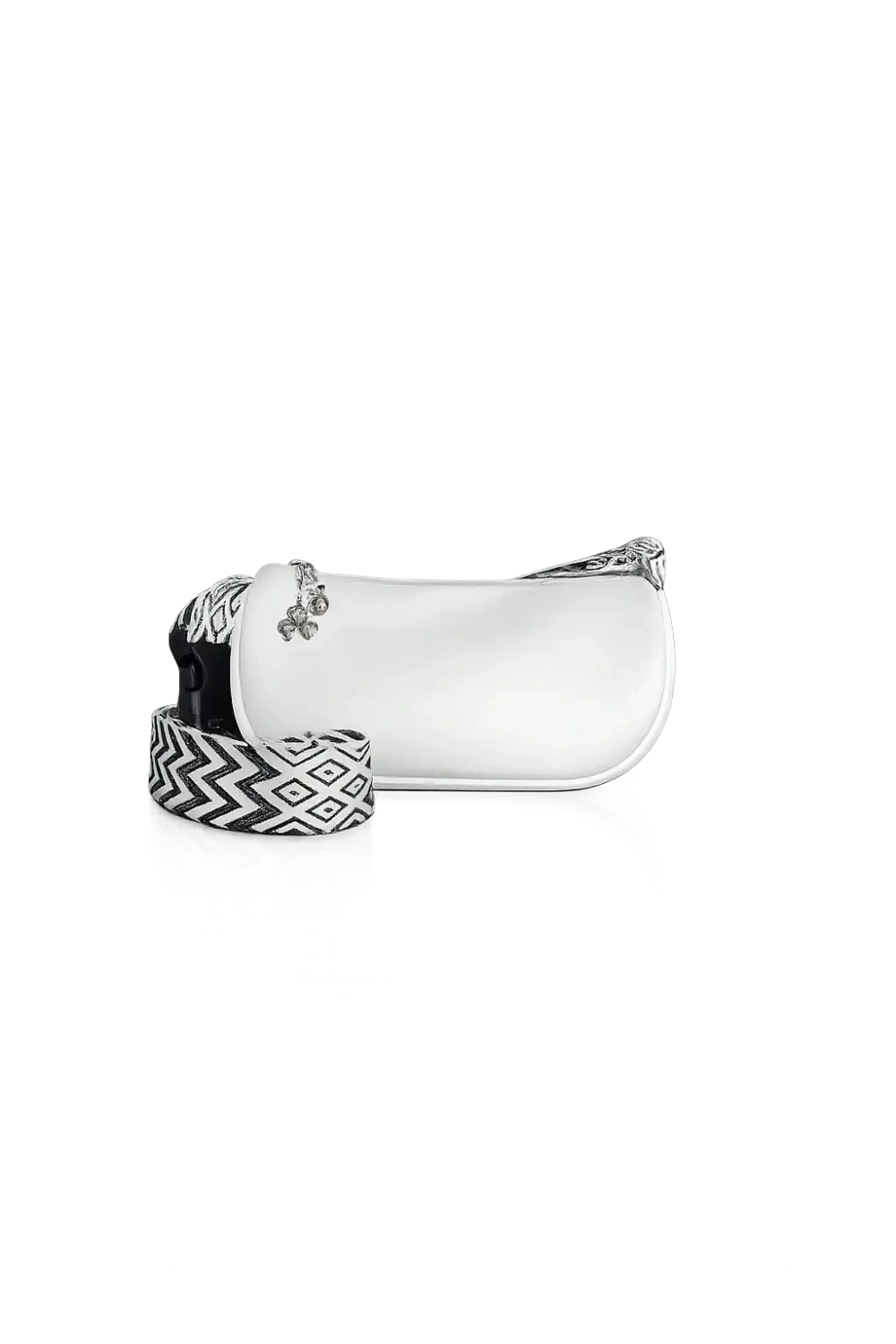 Сумка женская кросс-боди экокожа белая QOZA