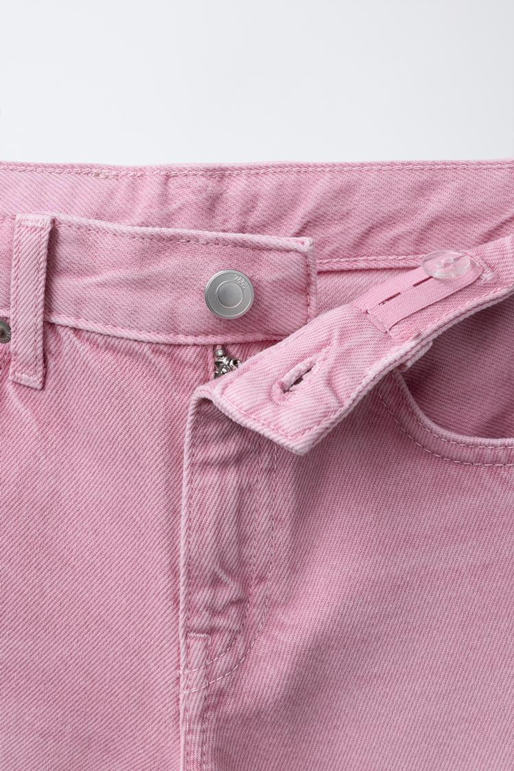 ZARA ДЖИНСЫ WIDE LEG, СВЕТЛАЯ МАЛЬВА