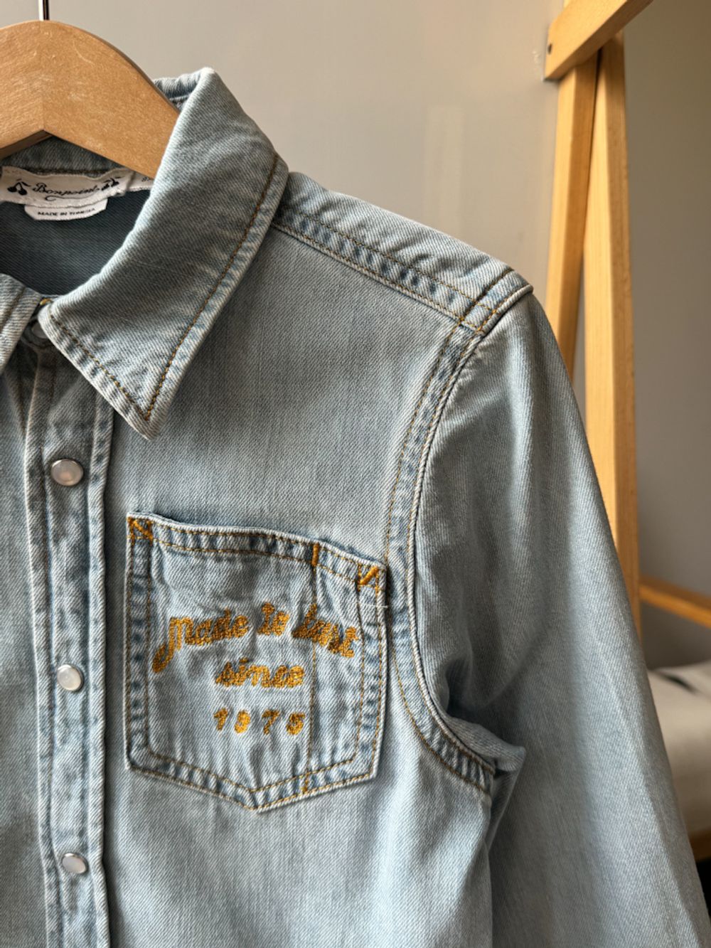 Джинсовая рубашка Bonpoint, 128