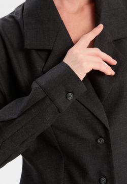Рубашка жакетного типа из смесовой шерсти