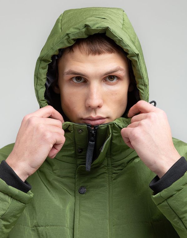 Куртка We Don’t Care Short Puffer Jacket Olive - фото 6