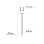 Гвоздь по бетону тип ST для пневмо пистолета HYBEST (57 мм, тип 13ga, 1000 шт/уп)