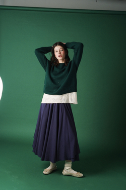 Юбка асимметричная двухслойная "Полярная звезда"