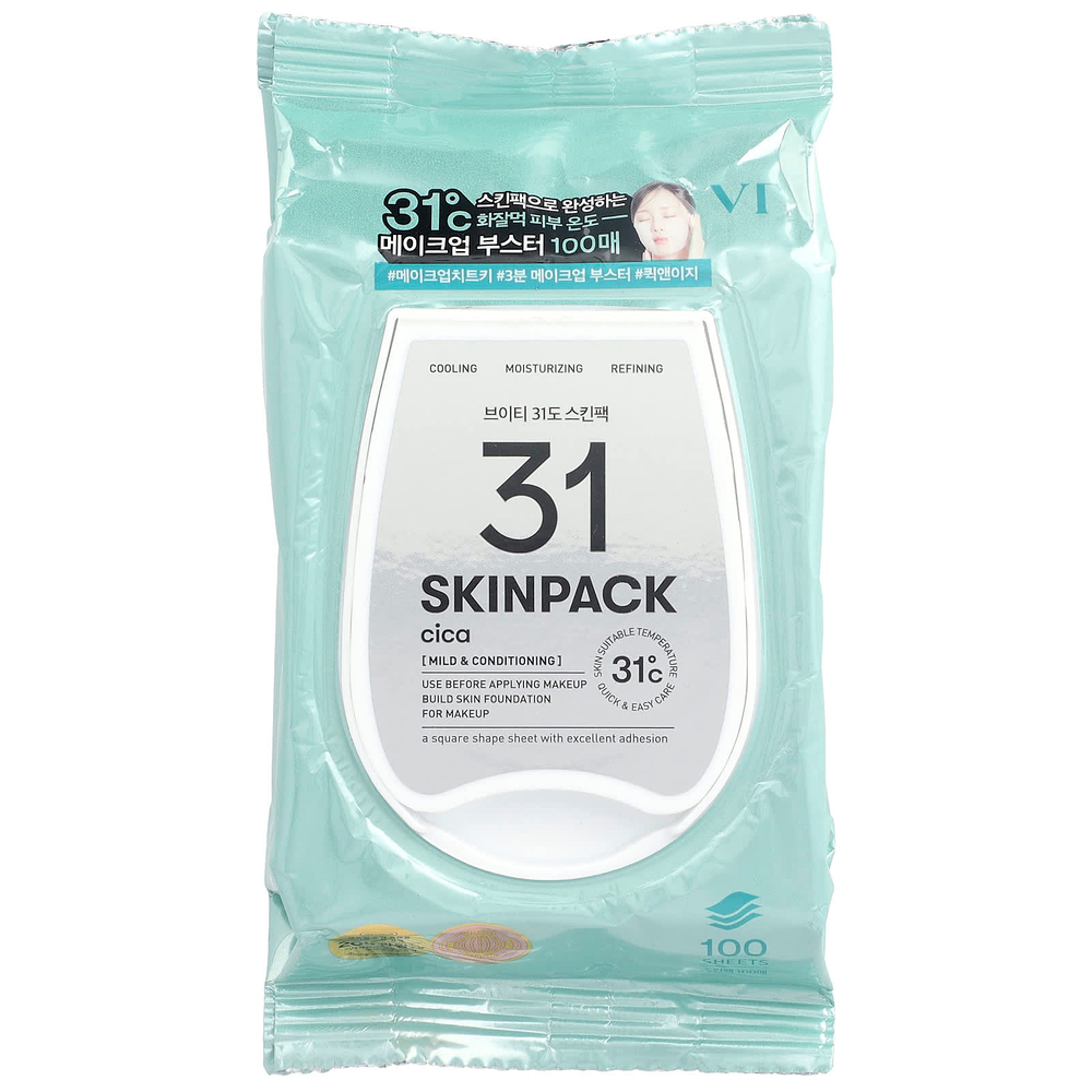 VT Cosmetics, 31 Skin Pack, центелла, 100 шт.