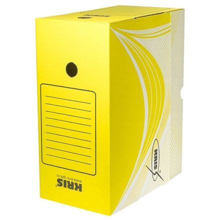 Короб архивный 150мм, гофрокартон, желтый, Крис