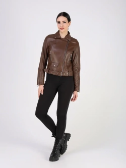 Кожаная куртка демисезонная косуха