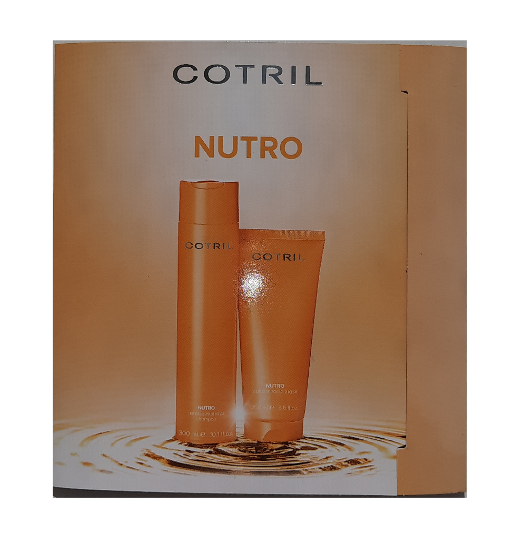 Пробники Интенсивно питающий Шампунь + Маска NUTRO MIRACLE INTENSIVE SHAMPOO COTRIL, 2*15ml