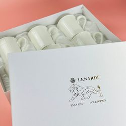 Lenardi 305-122 Набор из 6 кружек 320мл в под уп.(х6)Фарфор