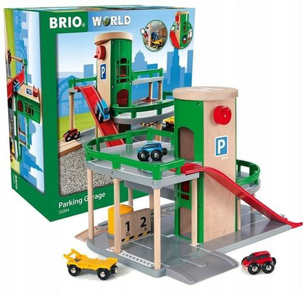 Деревянная железная дорога Brio World - Парковка для машин деревянной ж/д 6 элементов Brio - Брио 33204