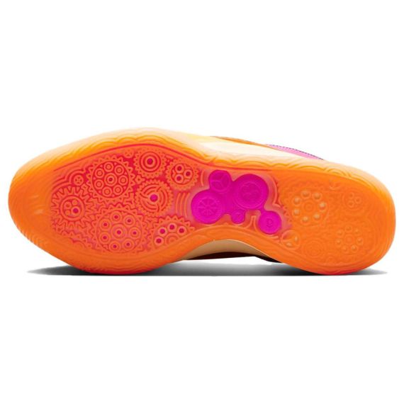 NIKE KD 16 Баскетбольные кроссовки Низкие Зеленый Розовый Апельсиновый Мужские