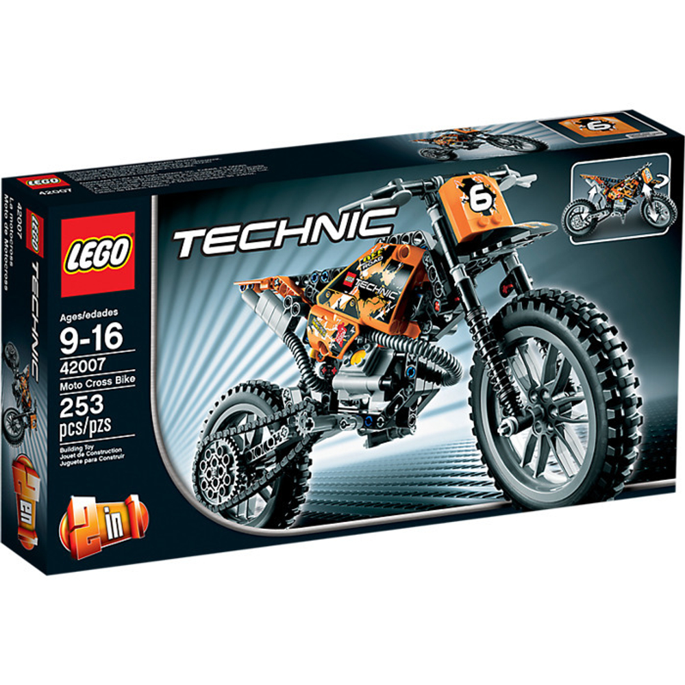 LEGO Technic: Кроссовый мотоцикл 42007 — Moto Cross Bike — Лего Техник