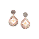 Серьги Nature Bijoux, San Lazzaro, с перламутровой мозайкой, NB25.2-12-90293 (серый)