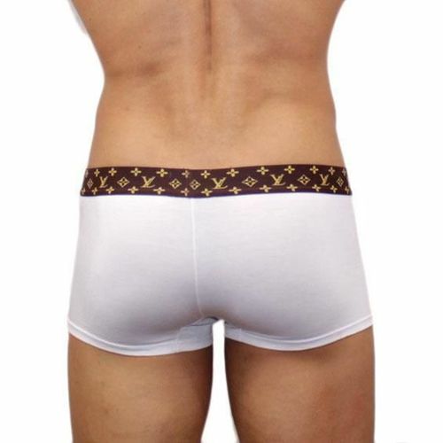 Мужские трусы боксеры Louis Vuitton классические белые