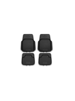 Коврики в салон для универсальные Lider, 4 шт. (полиуретан, серые) NLC.00.00.211